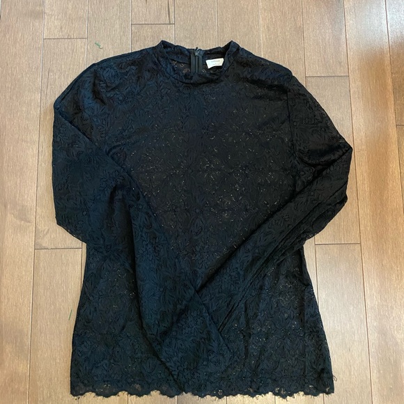 Aritzia Wilfred Black Lace Long sleeve. - Picture 1 of 3